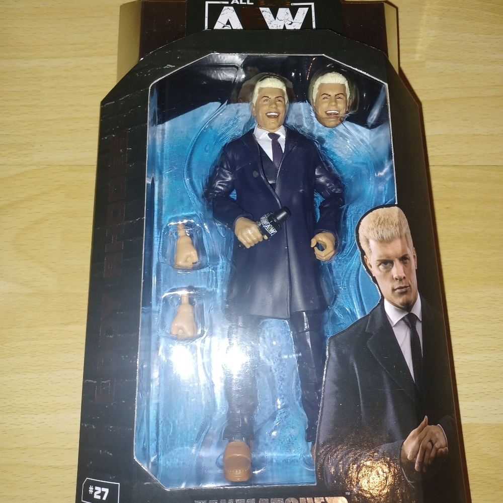 AEW Cody Rhodes Action Figure with Extra Head And Hands